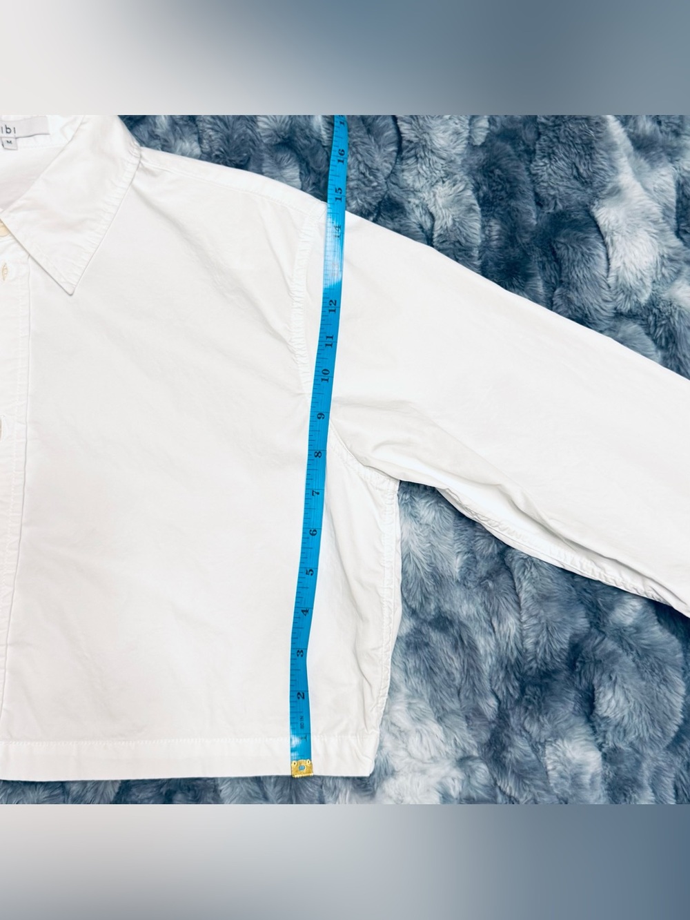 Tibi Eco Poplin Cropped Shirt - Picture 7 of 8
